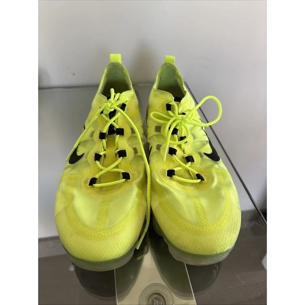 Nike Air VaporMax 2019 Shoes Womens Size 10 Neon Yellow Transparent